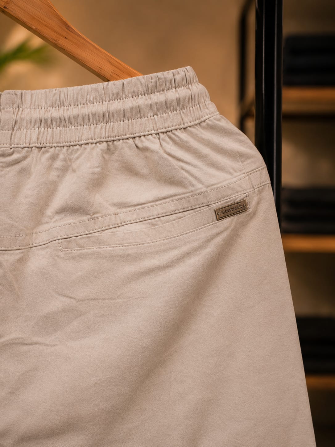Korean Straight Fit Pants/Trousers (Light Beige)