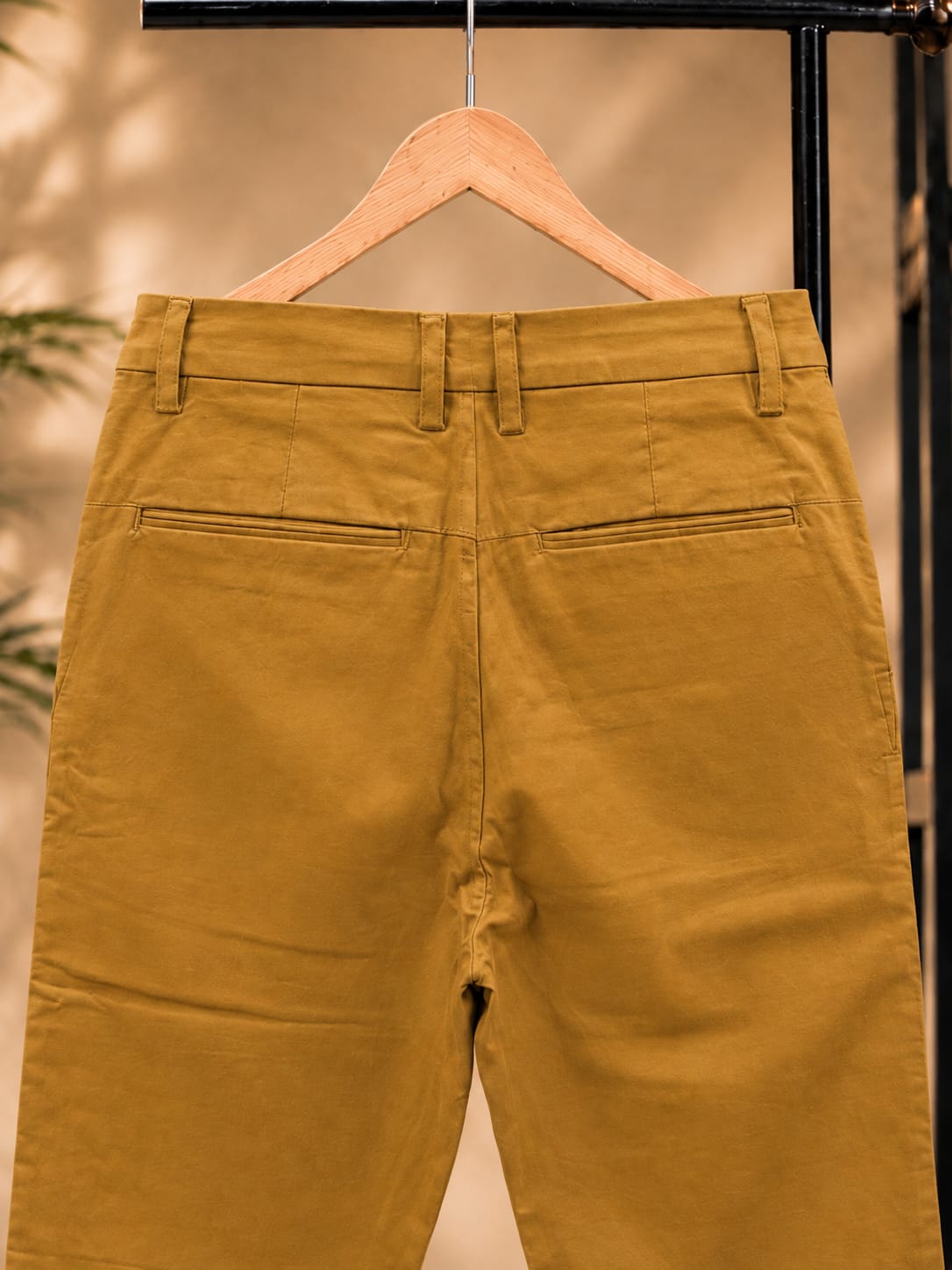 Cotton Slim Fit Pants (Mustard)