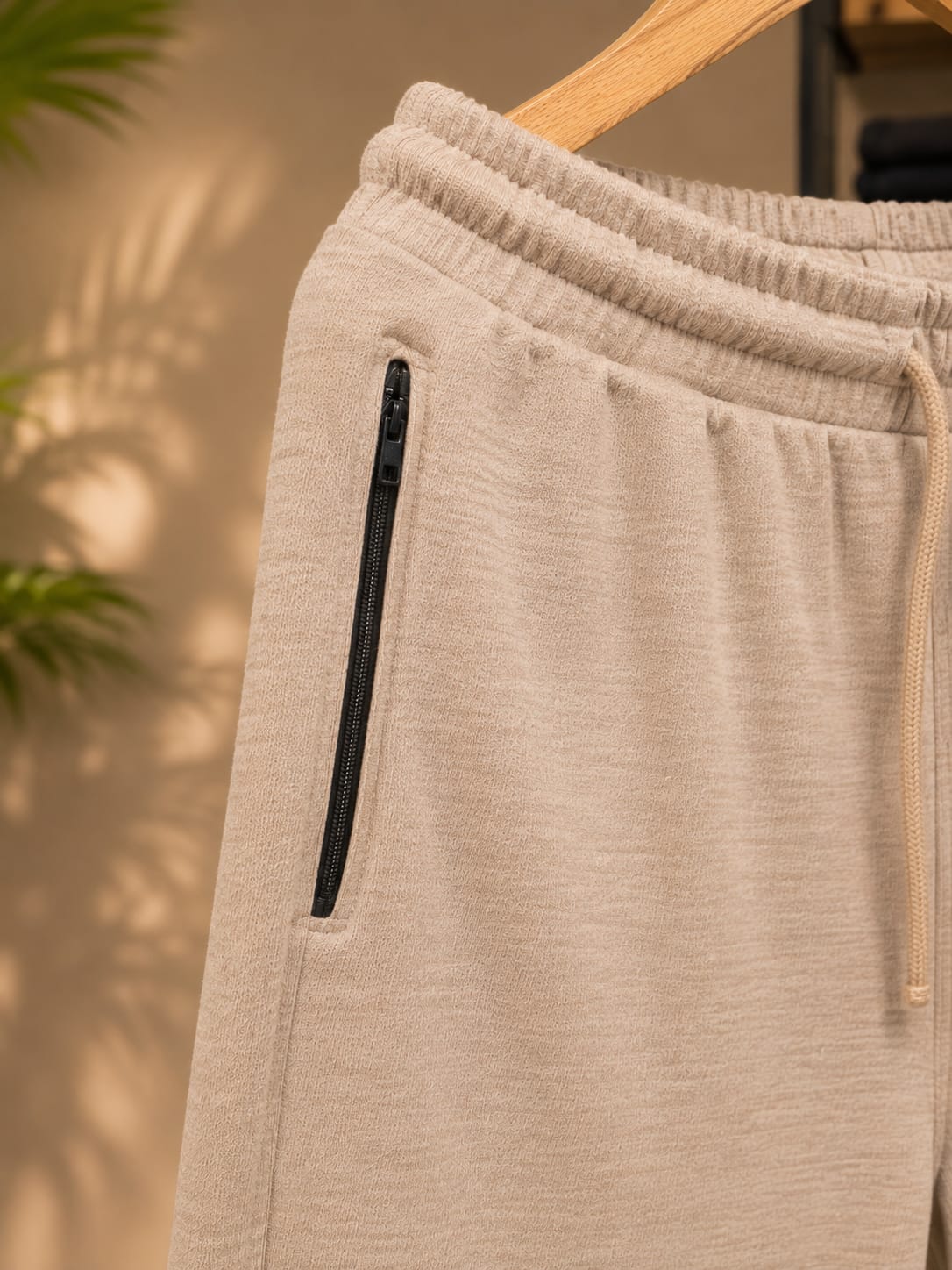 Terry Jersey Shorts (Beige)