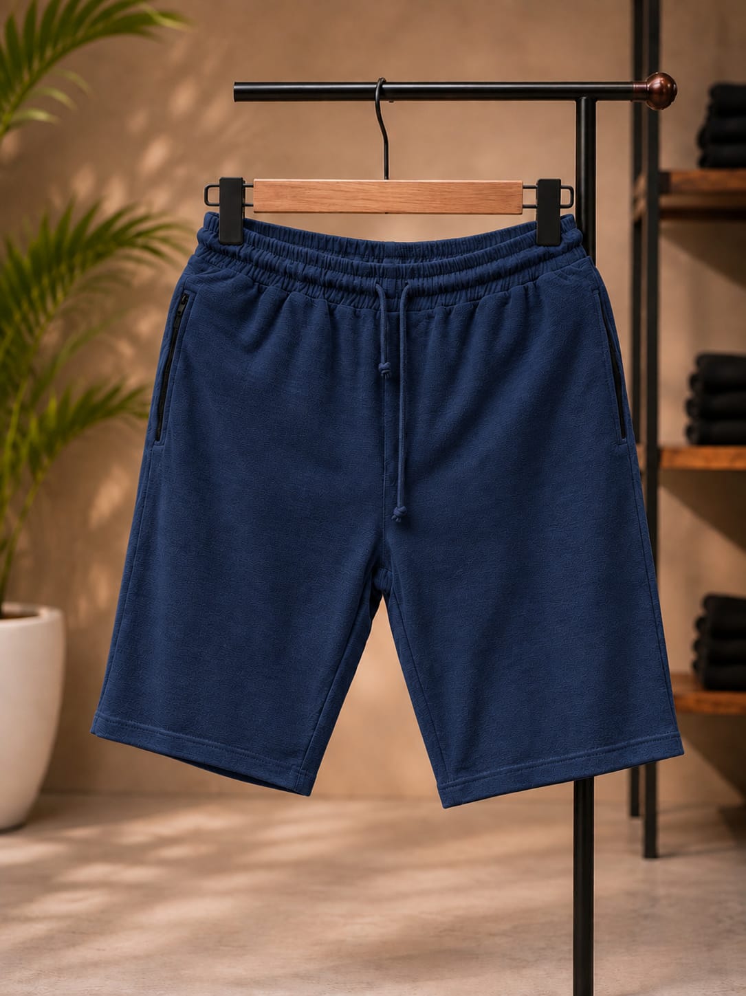 Terry Jersey Shorts (Navy Blue)
