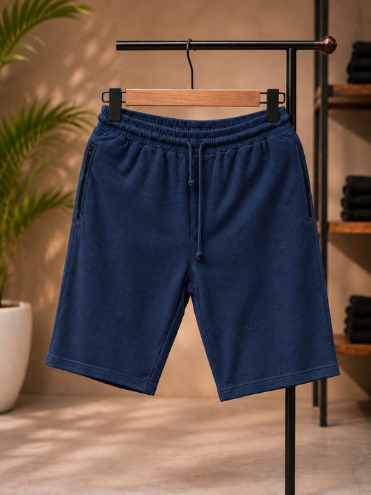 Terry Jersey Shorts (Navy Blue)