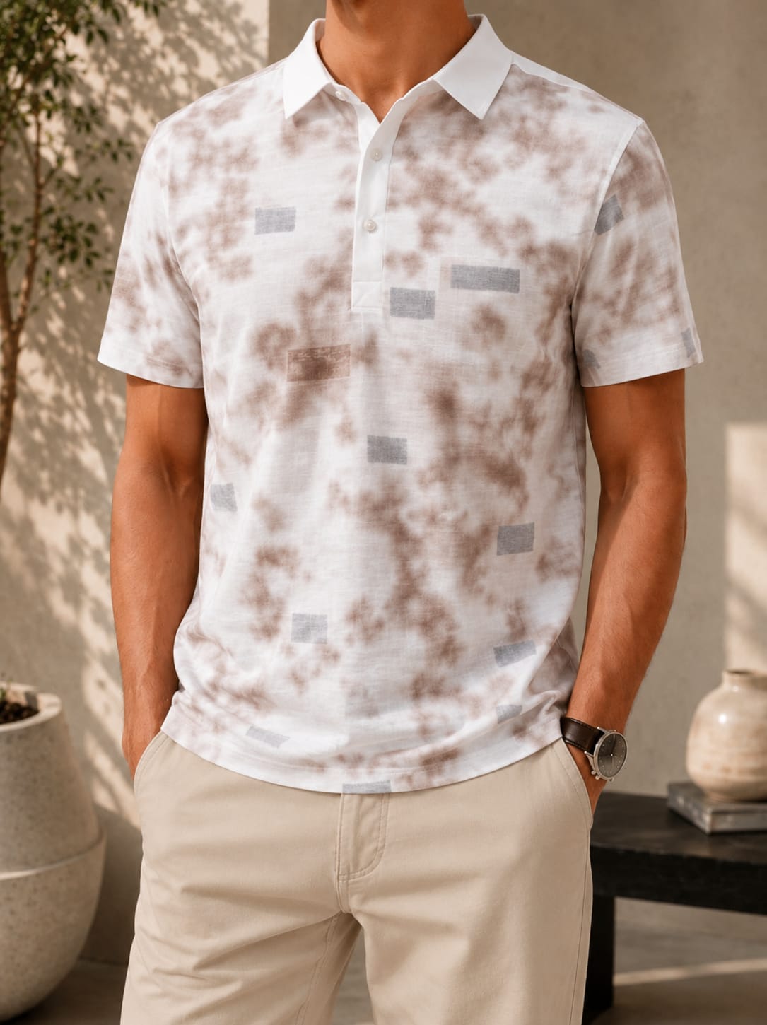 Textured Polo Shirt