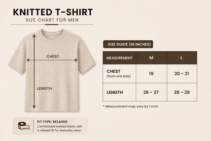Knitted Round Neck T-Shirt
