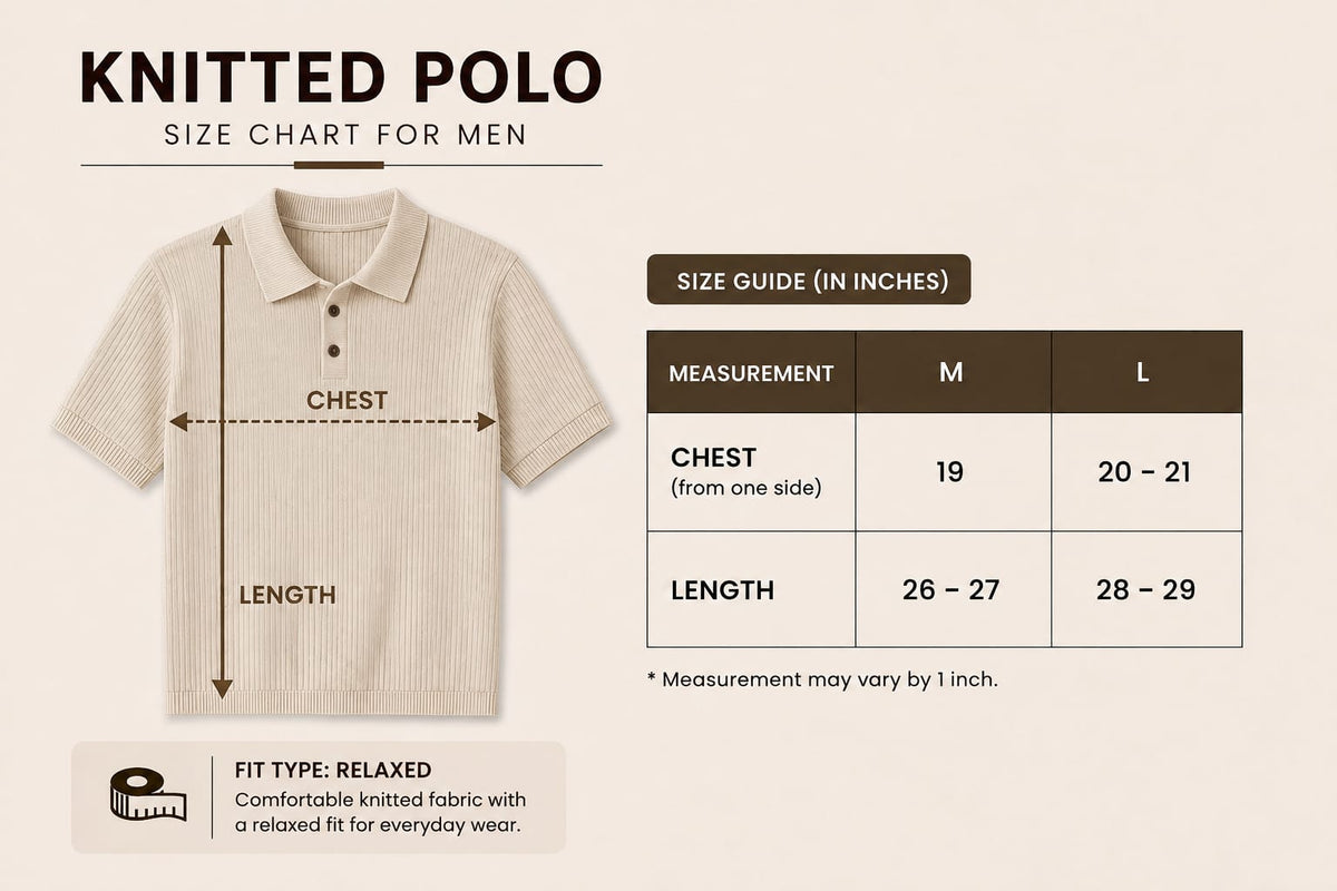 Premium Knitted Textured Polo Shirt