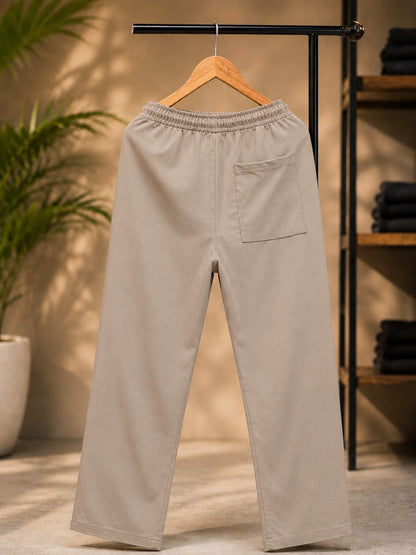 Korean Relaxed Fit Pants/Trousers (Cream)