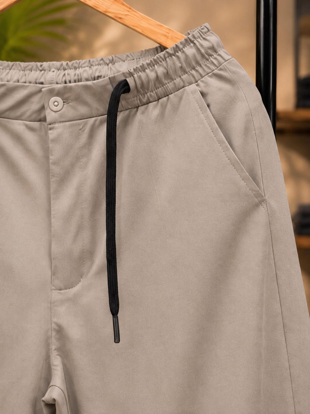 Korean Relaxed Fit Pants/Trousers (Cream)