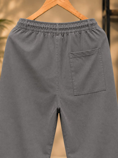 Korean Relaxed Fit Pants/Trousers (Stone Grey)