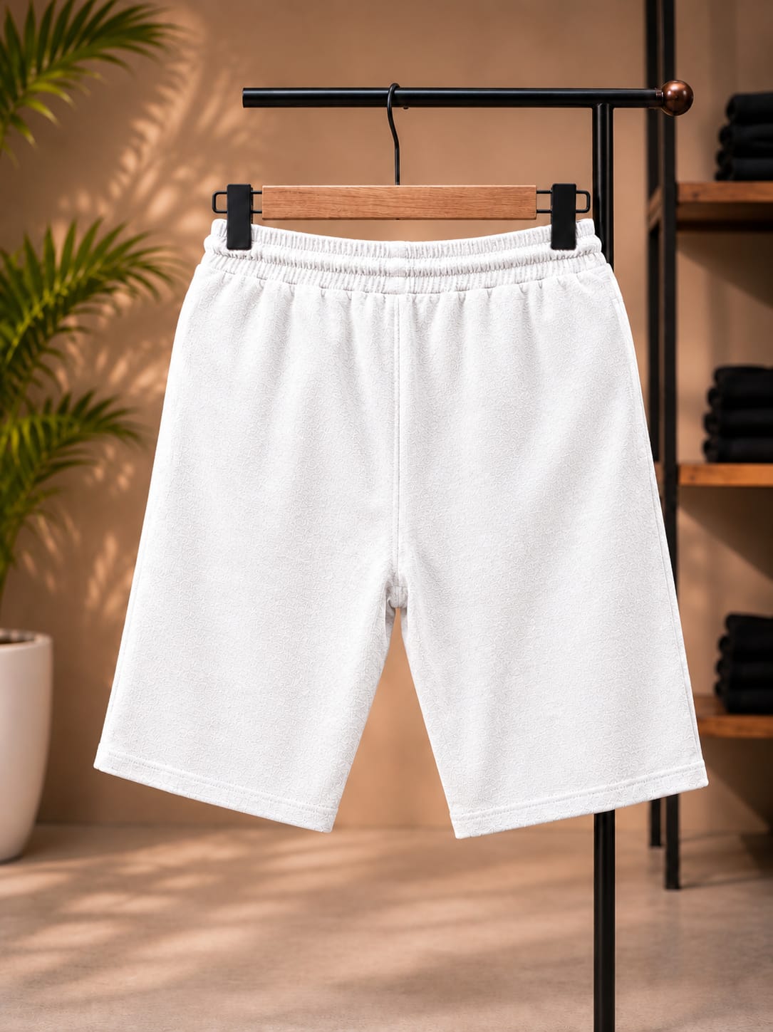 Terry Jersey Shorts (White)