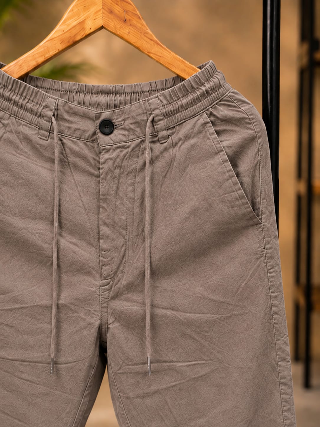 Korean Straight Fit Pants/Trousers (Taupe)