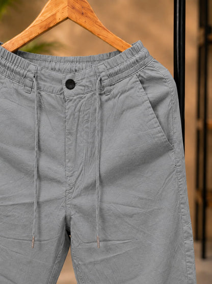 Korean Straight Fit Pants/Trousers (Grey)