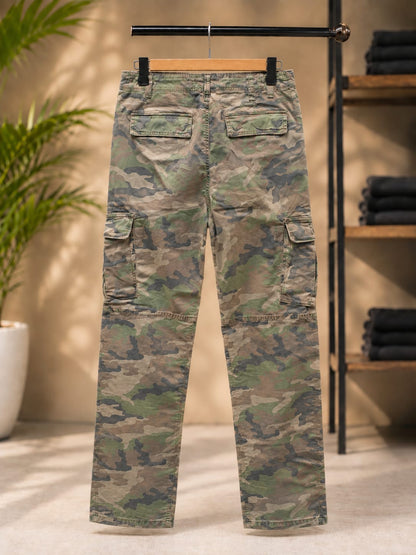 Relaxed Fit Cargo Pants (Camouflage)