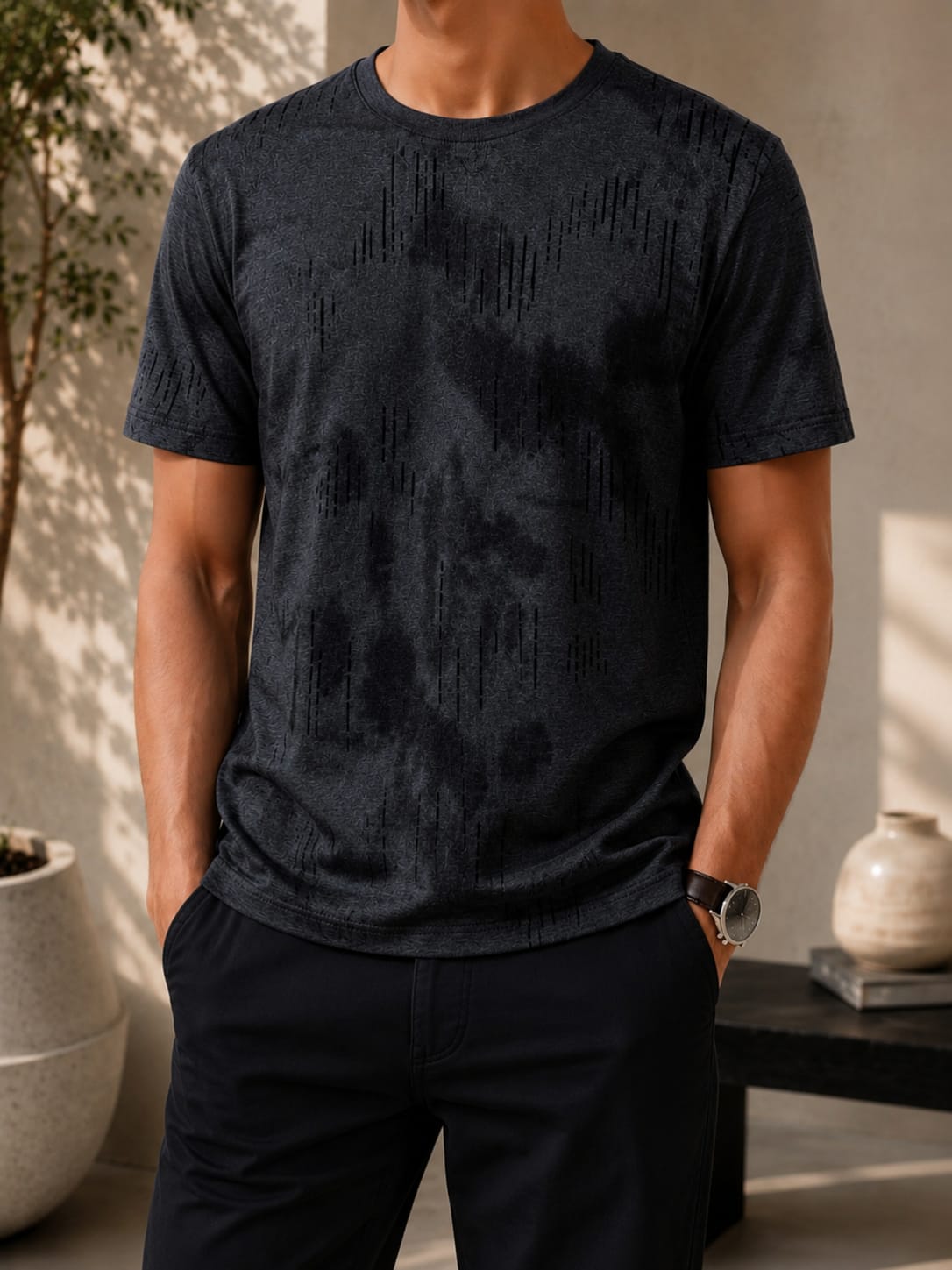 Abstract Premium Round Neck T-Shirt
