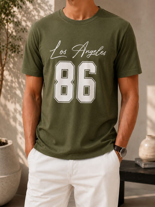 Printed Round Neck T-Shirt
