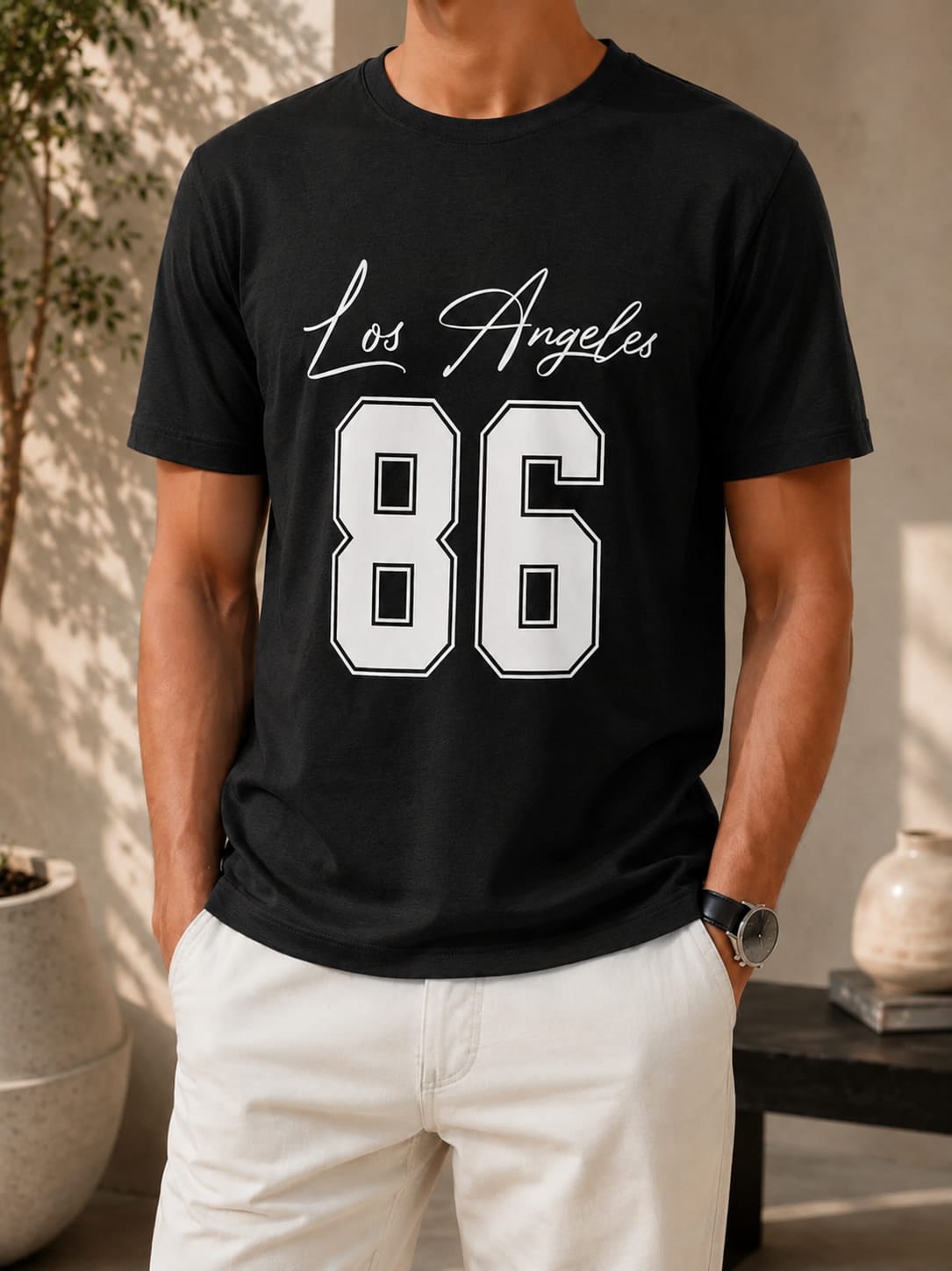 Printed Round Neck T-Shirt