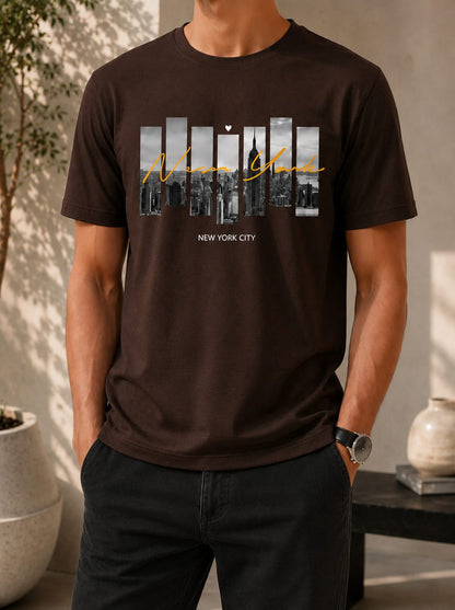 Printed Round Neck T-Shirt
