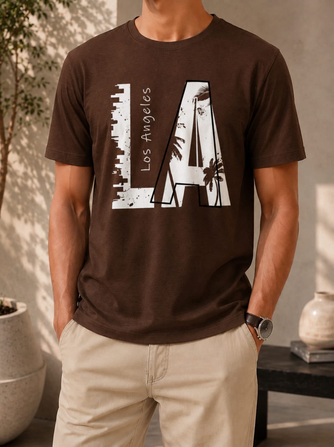 Printed Round Neck T-Shirt