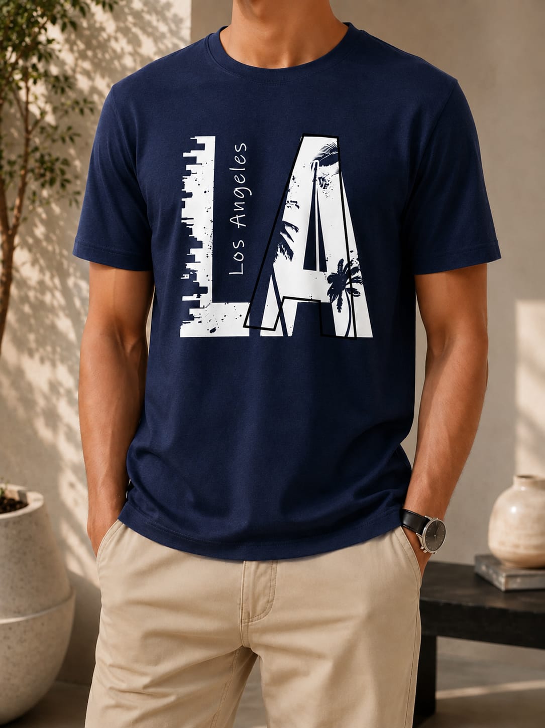 Printed Round Neck T-Shirt