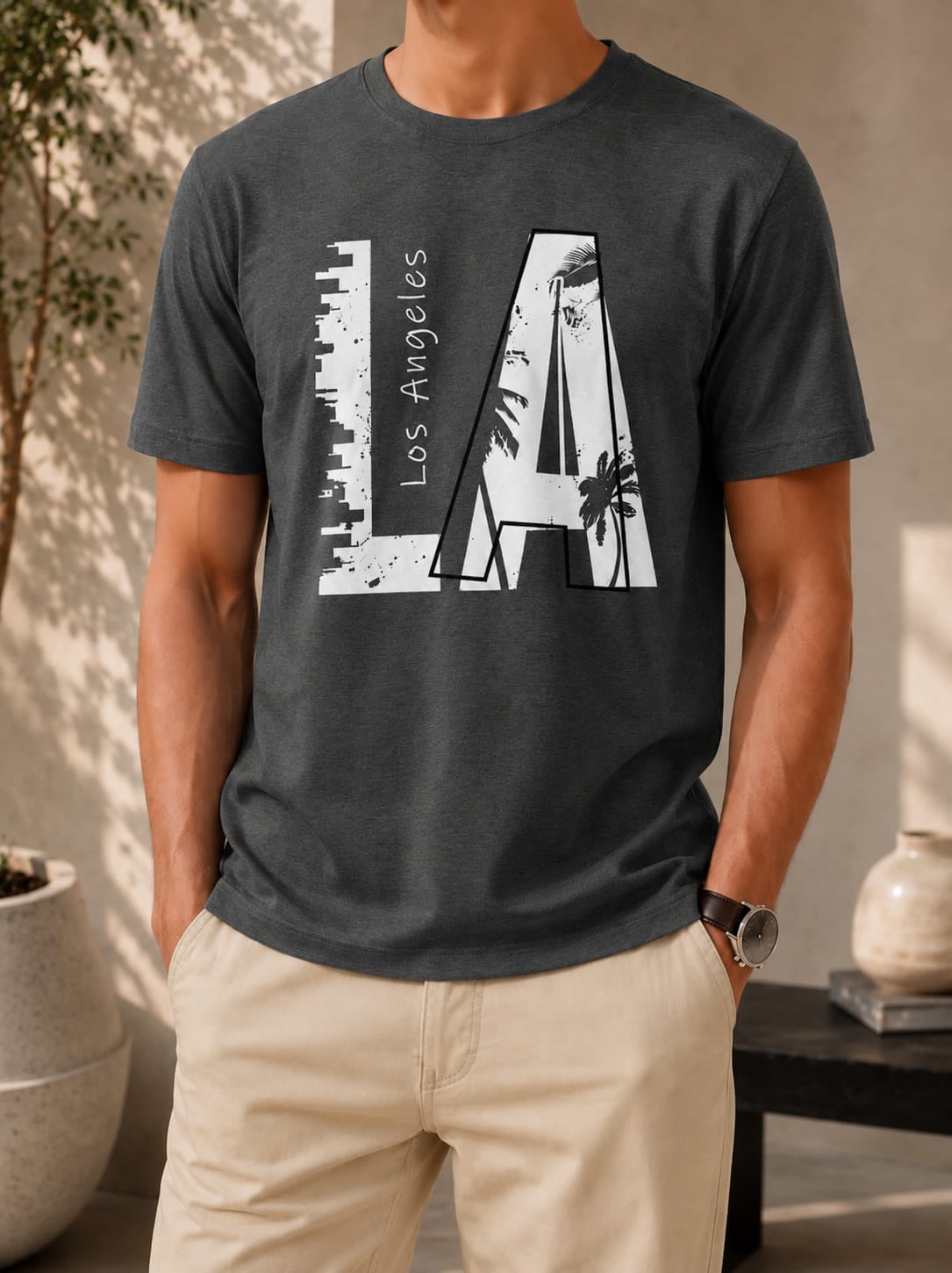 Printed Round Neck T-Shirt