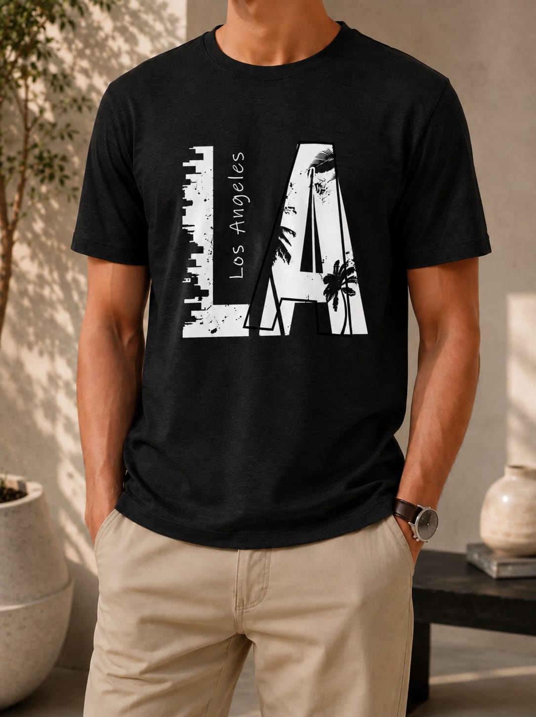 Printed Round Neck T-Shirt