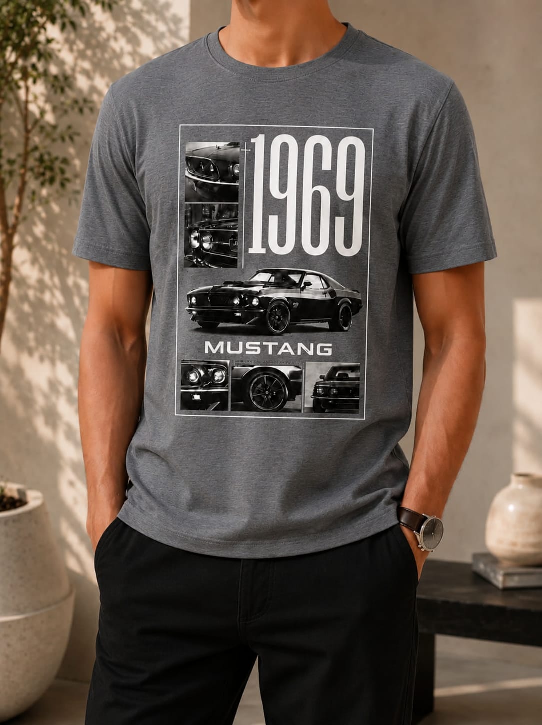 Printed Round Neck T-Shirt