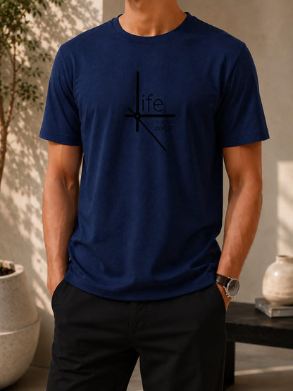 Printed Round Neck T-Shirt