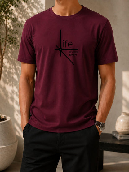 Printed Round Neck T-Shirt