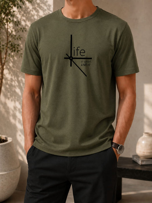 Printed Round Neck T-Shirt