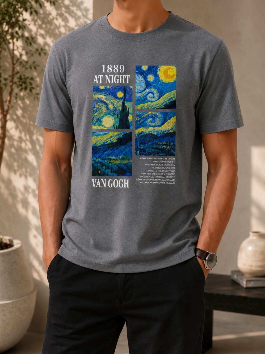 Printed Round Neck T-Shirt