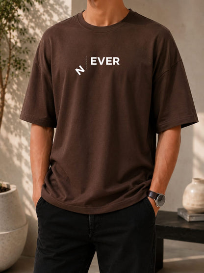 Never Graphic Oversized (Drop shoulder) T-Shirt