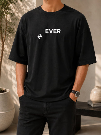 Never Graphic Oversized (Drop shoulder) T-Shirt