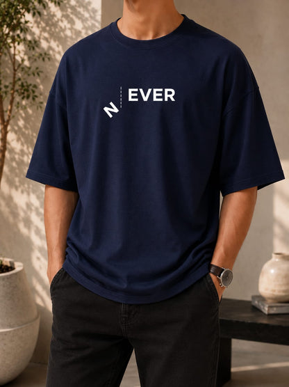 Never Graphic Oversized (Drop shoulder) T-Shirt