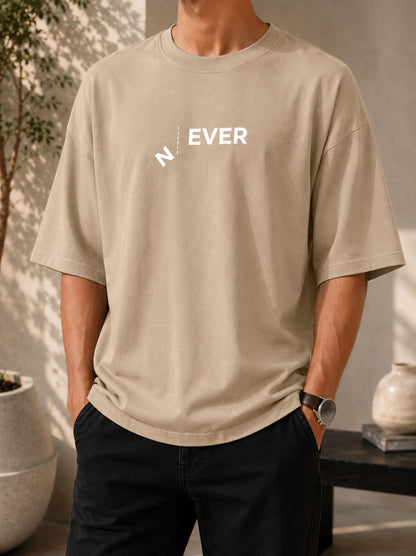 Never Graphic Oversized (Drop shoulder) T-Shirt