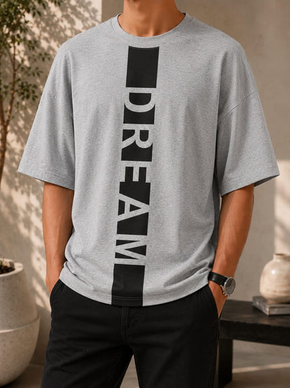 Vertical Dream Graphic Oversized (Drop shoulders) T-Shirt