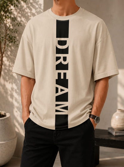 Vertical Dream Graphic Oversized (Drop shoulders) T-Shirt