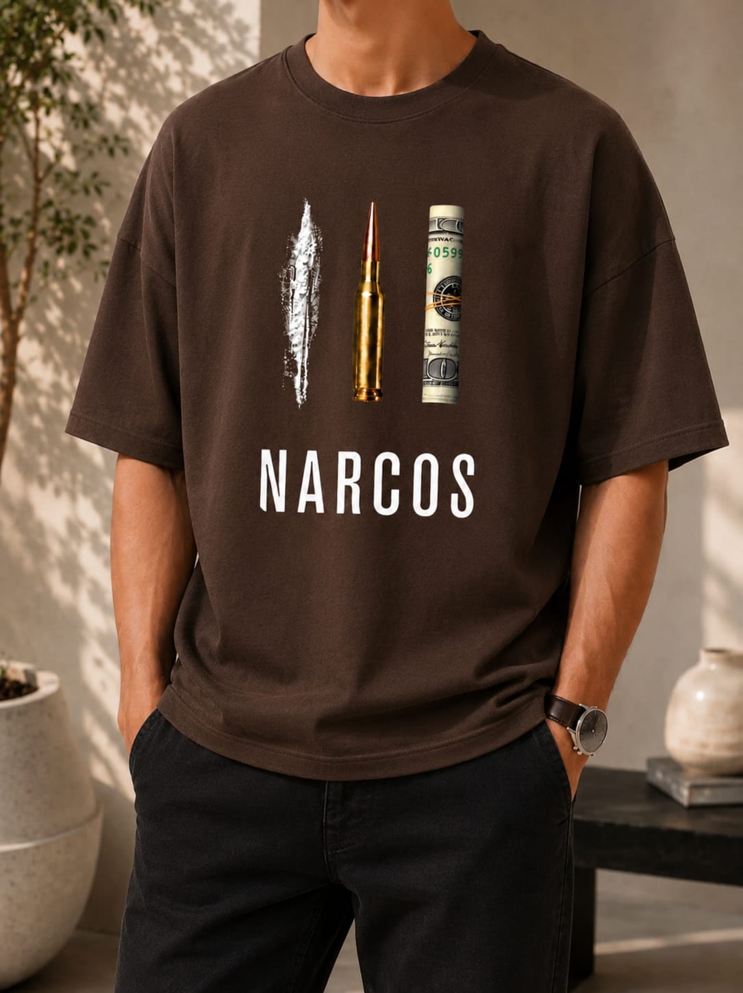 Nacros Graphic Oversized (Drop shoulders) T-Shirt