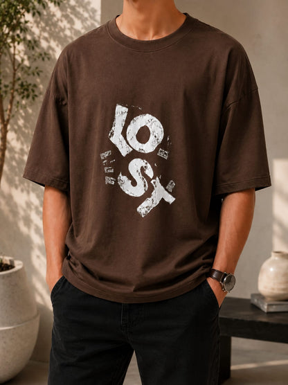 Lost Graphic Oversized (Drop Shoulder) T-Shirt