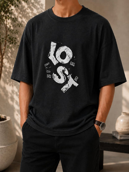 Lost Graphic Oversized (Drop Shoulder) T-Shirt