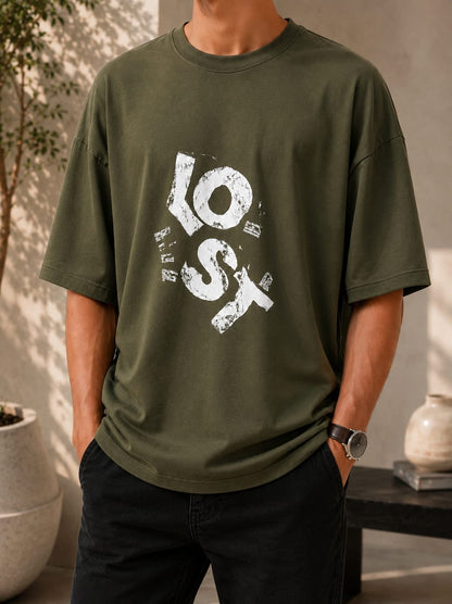 Lost Graphic Oversized (Drop Shoulder) T-Shirt